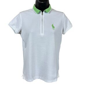 Ralph Lauren Golf Polo White & Lime Green